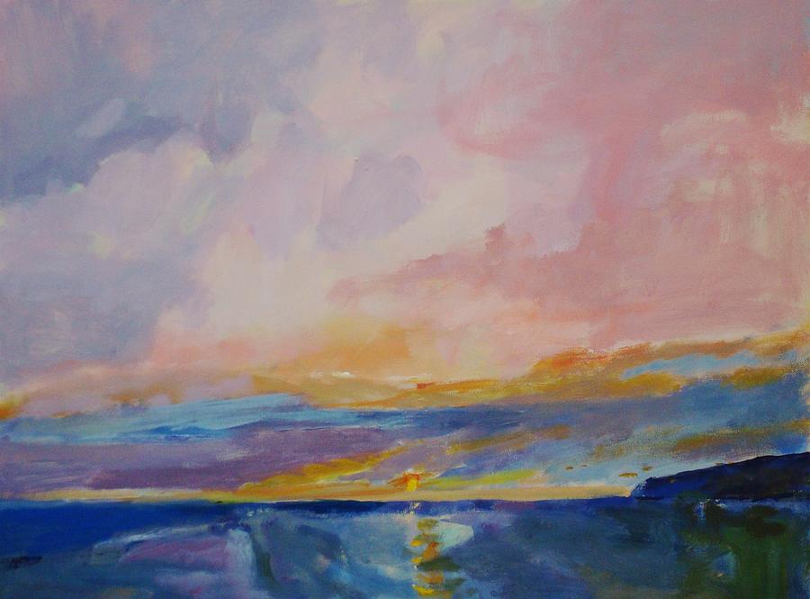 Sunset Painting - Pink Solstice by Jim Noel