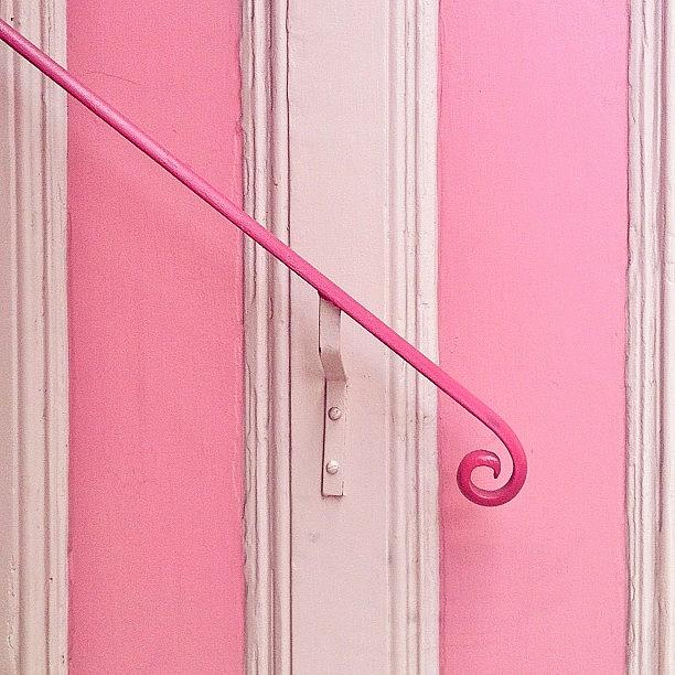 Pink And White Photograph - Pink Stripes by Julie Gebhardt