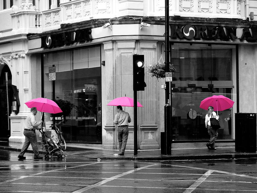 Umbrella Photograph - Pink Umbrellas by Ivan SABO