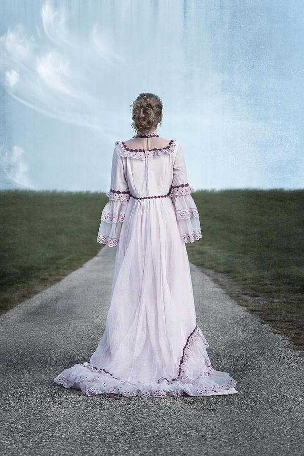 Vintage Photograph - Pink Wedding Dress by Joana Kruse