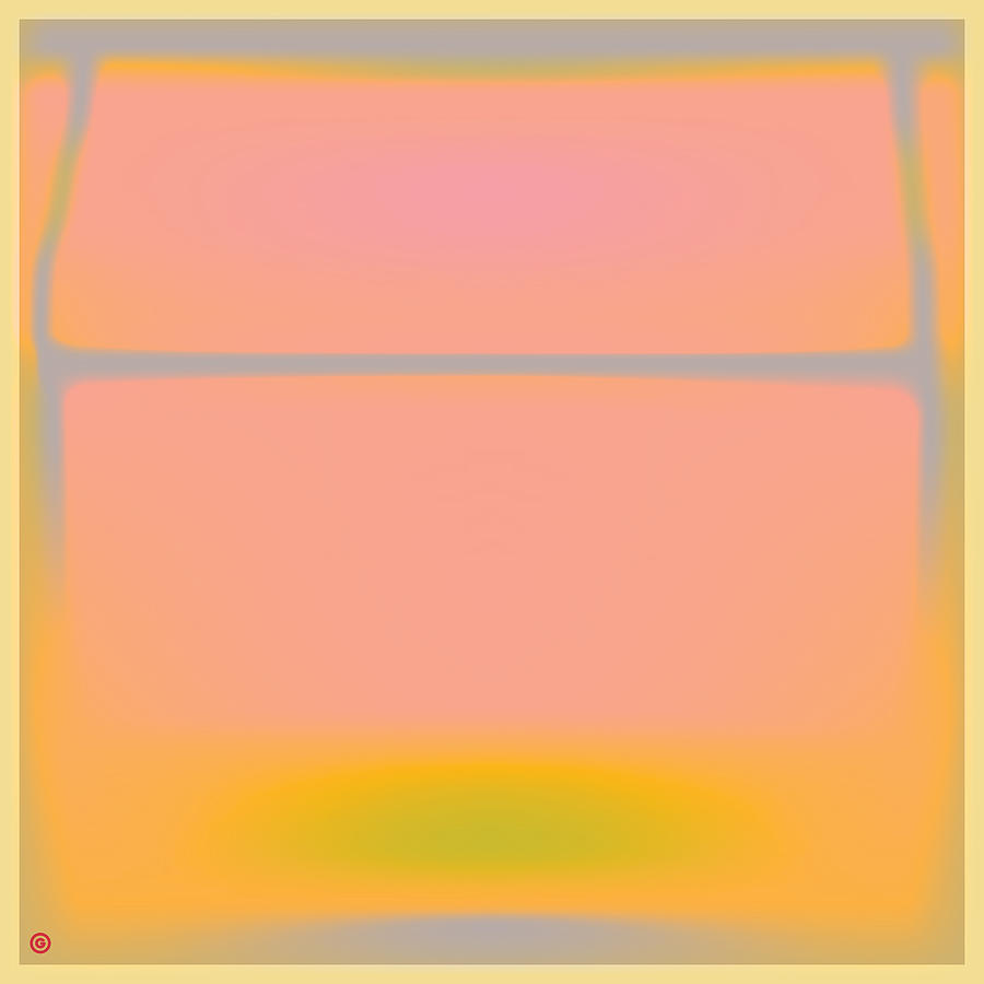 Pink Yellow and Grey Painting by Gary Grayson