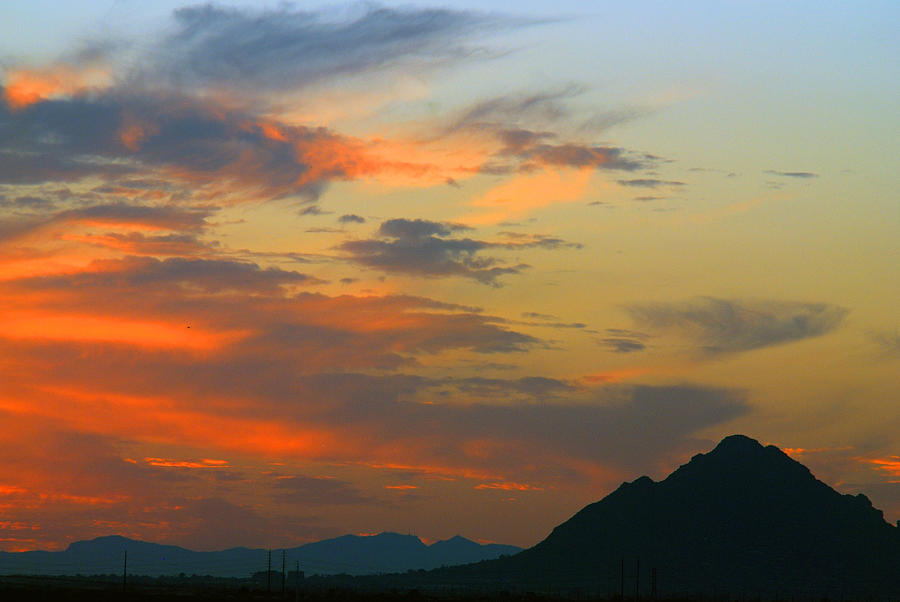 Pinnacle Peak Sunset Photograph by Tam Ryan