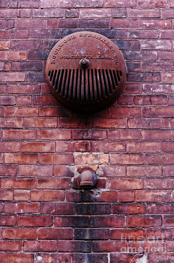 Architecture Photograph - Pipe and Alarm by HD Connelly
