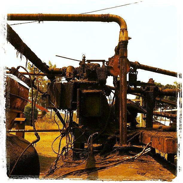 Pipe Photograph - #pipe #oil #rusty #rust #instabastard by Remy Asmara