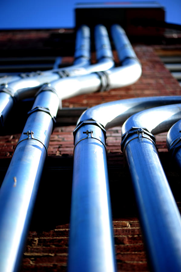 Pipe Photograph - Pipes by Frank DiGiovanni