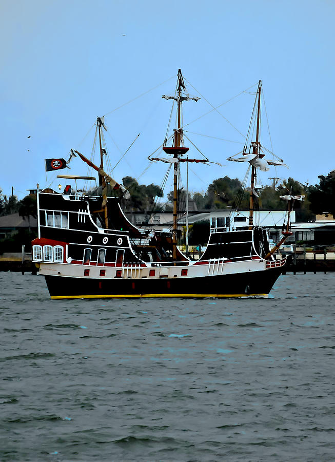 Pirate Ship of the Matanzas Photograph by DigiArt Diaries by Vicky B Fuller