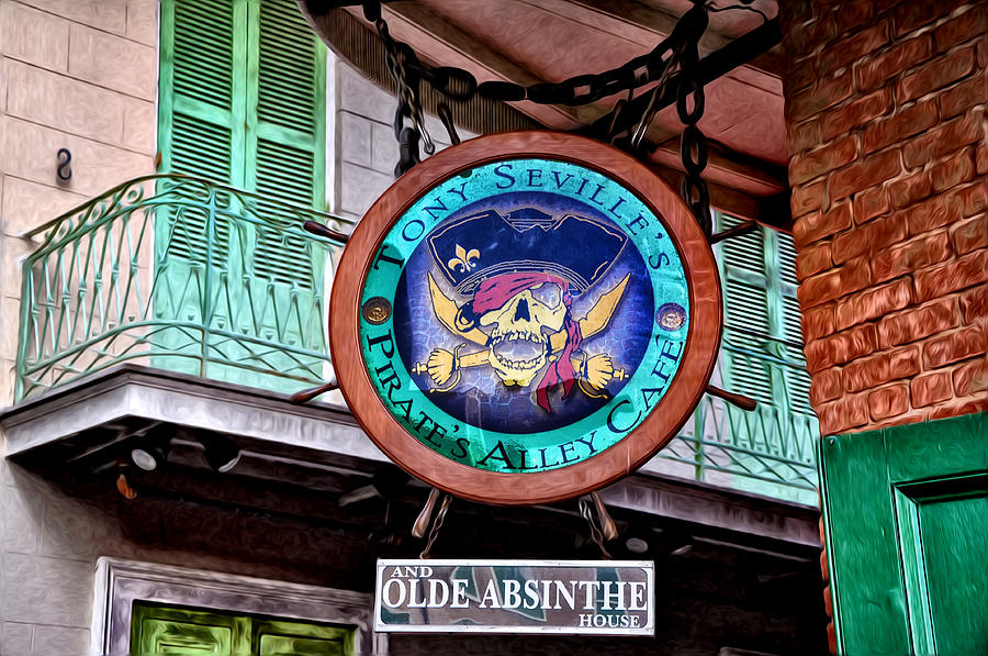 New Orleans Photograph - Pirates Alley Cafe by Bill Cannon
