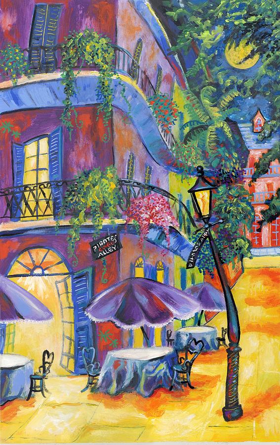 French Quarter "CROOKED STREETS" Print by Richard Lewis New Orleans 