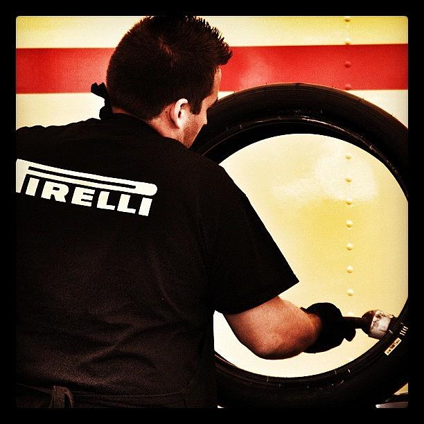 Car Photograph - Pirelli Guy! #pirelli #tyre #circle by Robert Campbell