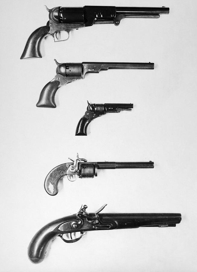 Pistols And Revolvers Photograph by Granger