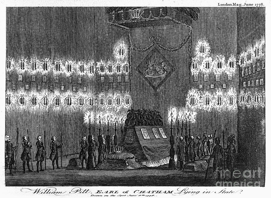 Politician Photograph - Pitt: Funeral, 1778 by Granger