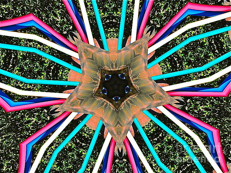 Abstract Photograph - Pixie Stix Kaleidoscope by Sean Griffin