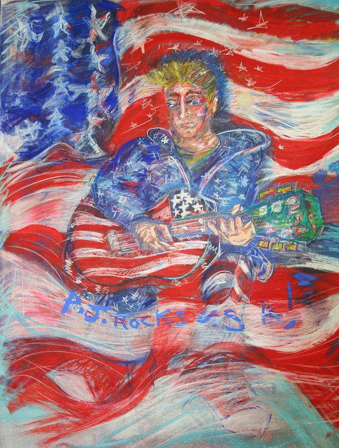 Pj Rocks Usa Painting by Joseph Mora