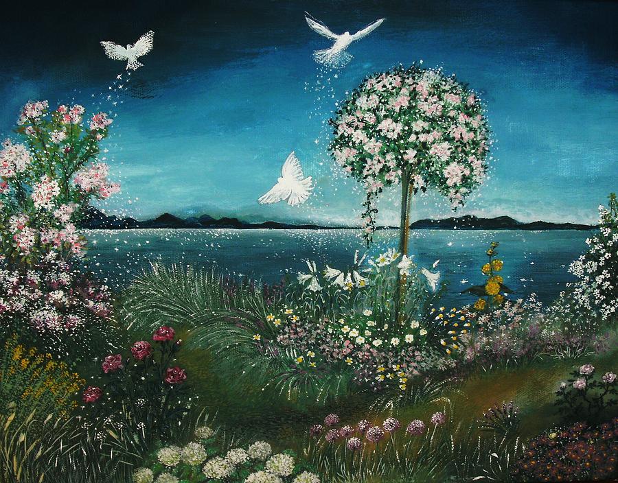 Nature Painting - Places in the heart by Milenka Delic