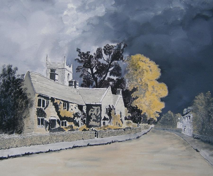 Cottage Painting - Plague Cottages by Andy Davis