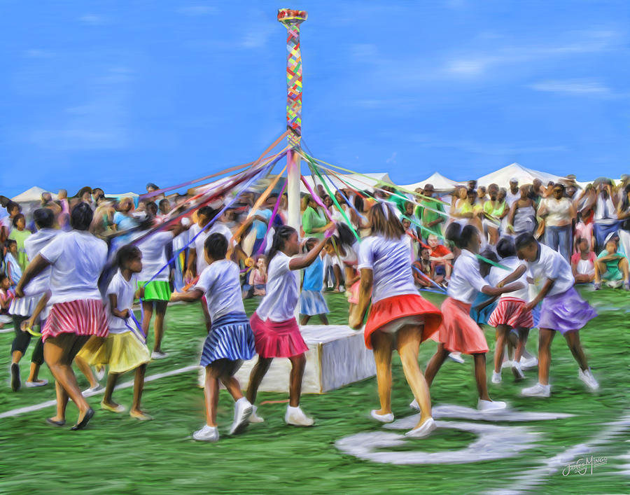 Plaiting the Maypole by James Mingo