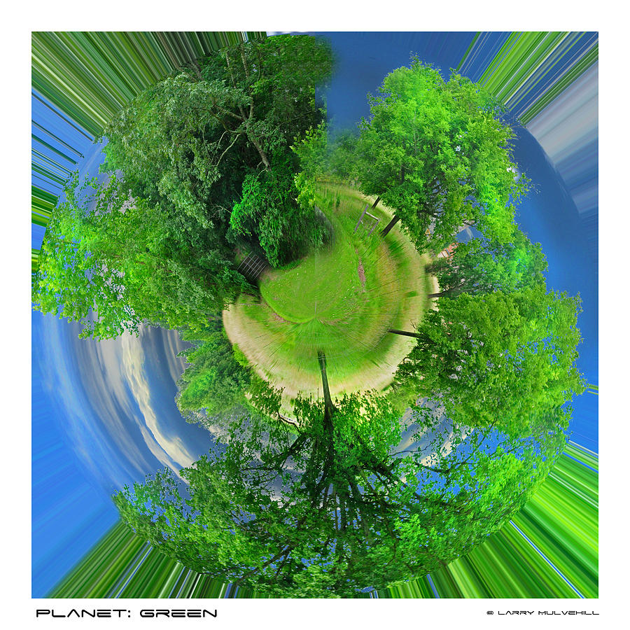 Tree Photograph - Planet Green by Larry Mulvehill