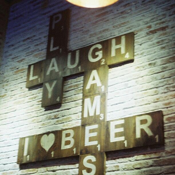 Play. Laugh. Games. I ♥ Beer Photograph by Karina Subiandono