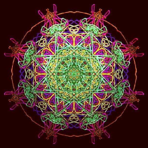 Pattern Photograph - Playing Mandala by Vicki Field