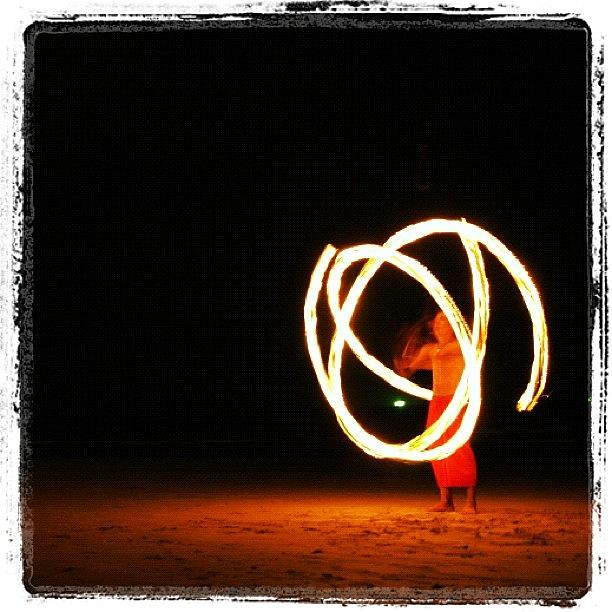 Beach Photograph - Playing With Fire At The Beach by Maya Steinberg