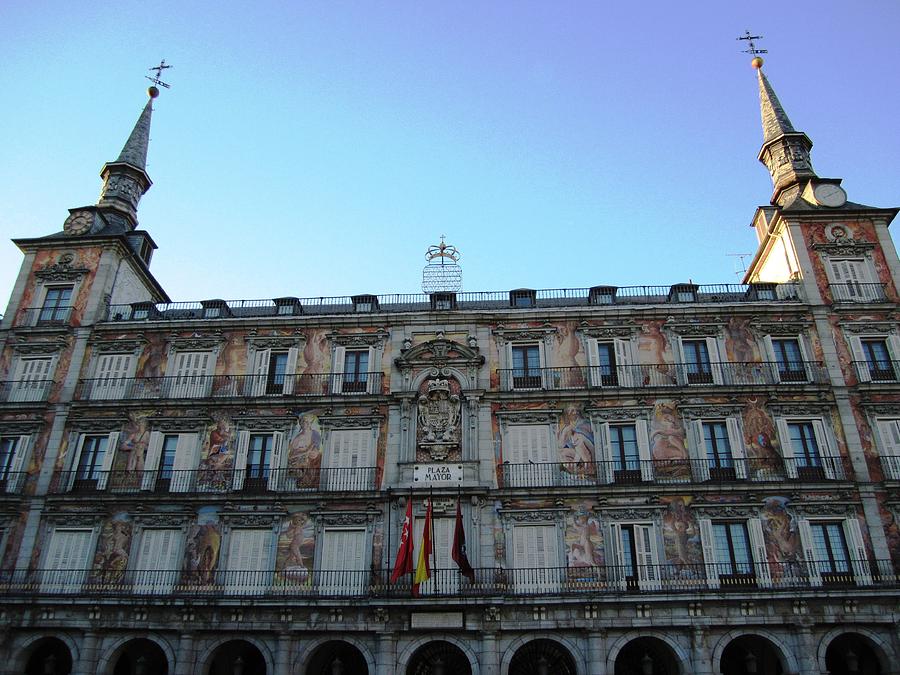 Plaza Mayor Interior Architecture in Madrid Spain Photograph by John Shiron