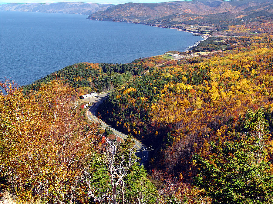 Pleasant Bay from McKenzie Mountain Photograph by Cousins Fine