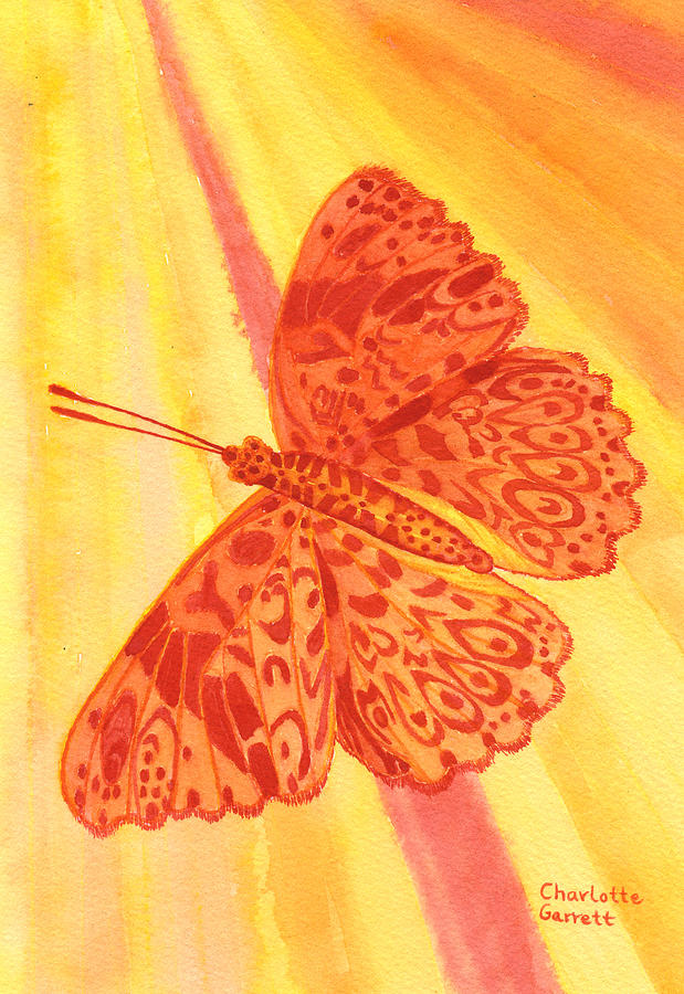 Pleasure Painting - Pleasure Butterfly by Charlotte Garrett