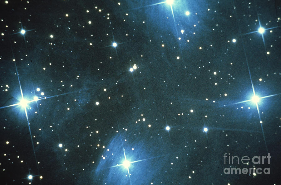 Pleiades Star Cluster Photograph by Science Source
