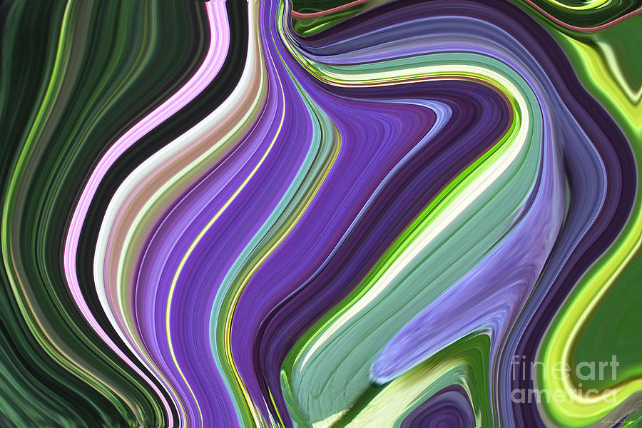 Plum Green Abstract Photograph by Kathie McCurdy