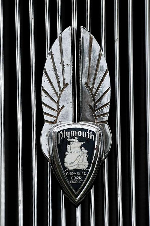 Plymouth grill emblem Photograph by David Campione