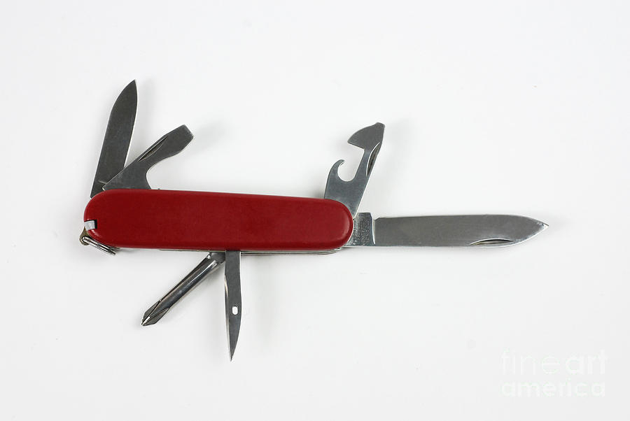 Pocket Knife Photograph by Photo Researchers, Inc.