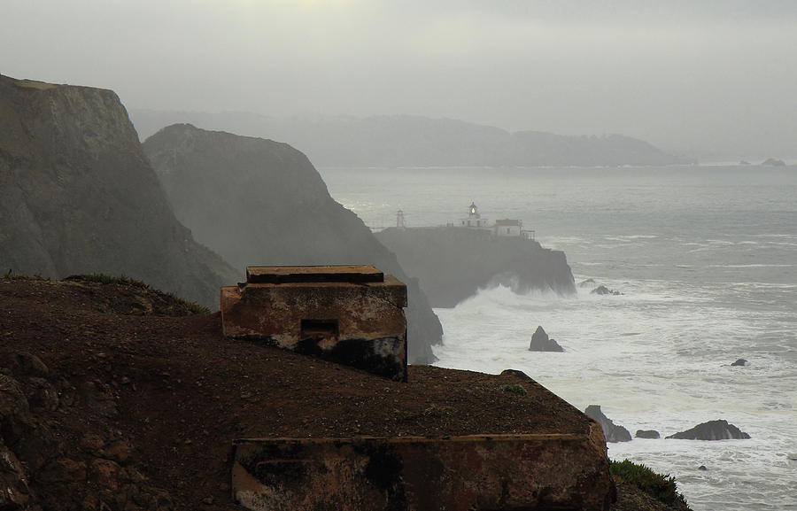 Point Bonita lighthouse and battery Photograph by Scott Rackers