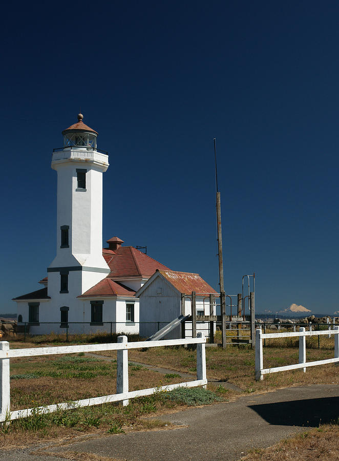 Lighthouse Photograph - Point Wilson Lighthouse by Bruce Wilbur