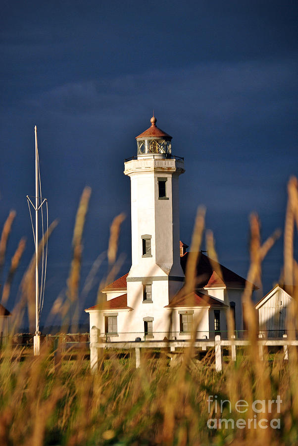 Point Wilson lighthouse Photograph by Frank Larkin