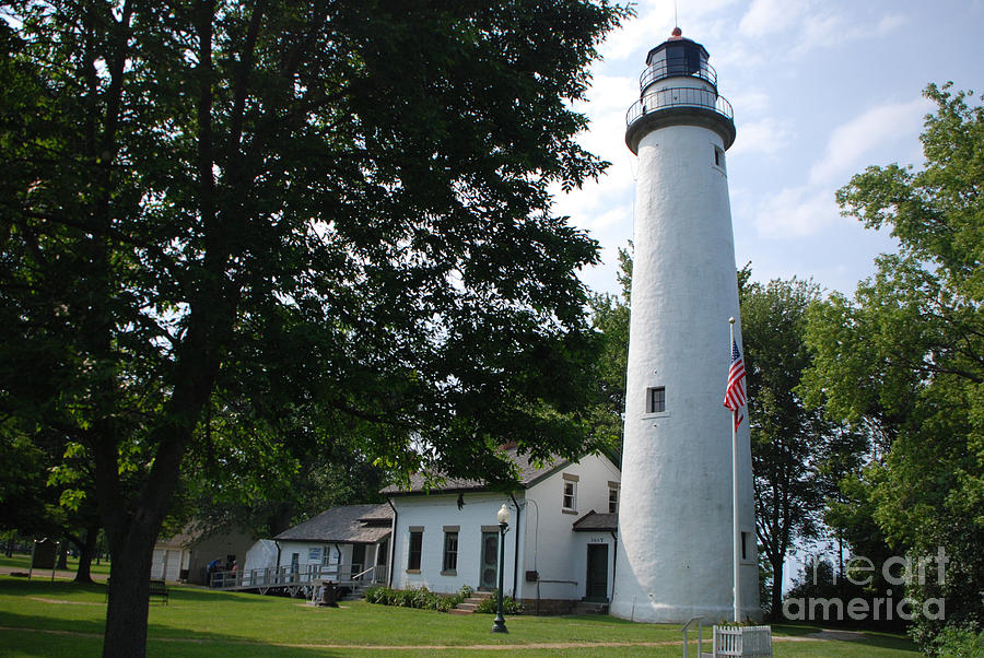 Pointe Aux Barqes Lighthouse Photograph by Grace Grogan