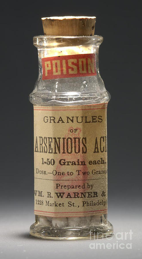 Bottle Photograph - Poison Circa 1900 by Science Source