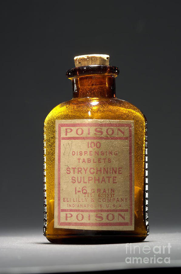 Poison, Strychnine Sulphate, Circa 1910 Photograph by Science Source