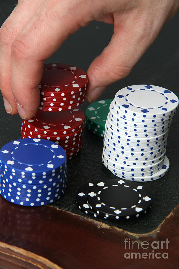 Poker Chips Photograph by Photo Researchers, Inc.