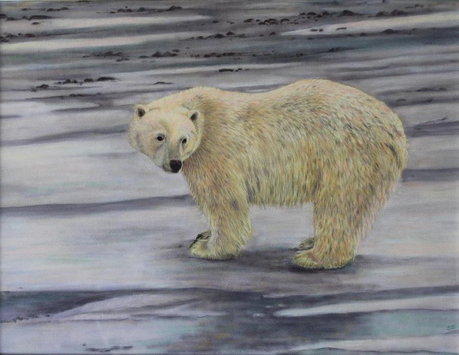 Polarbear Painting by Sabina Bonifazi