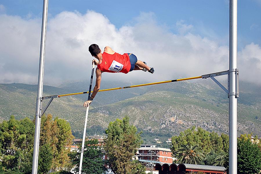 jumping with a pole