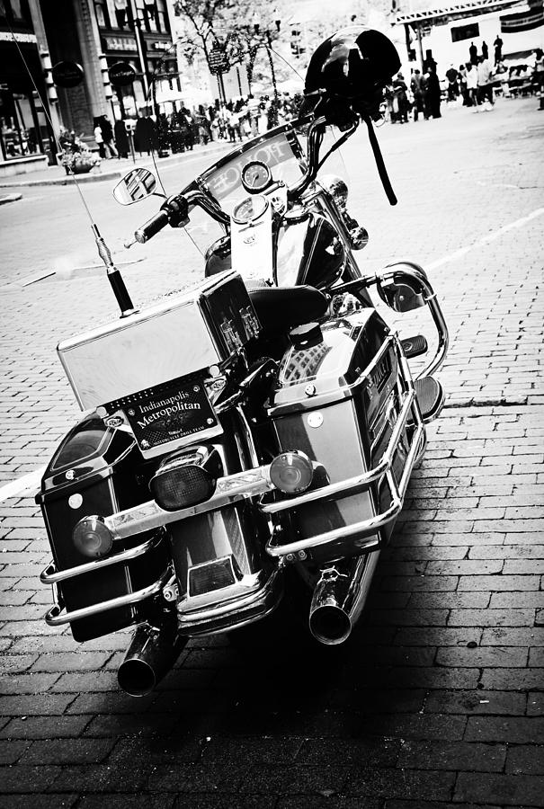 Police Bike Photograph by Off The Beaten Path Photography - Andrew Alexander