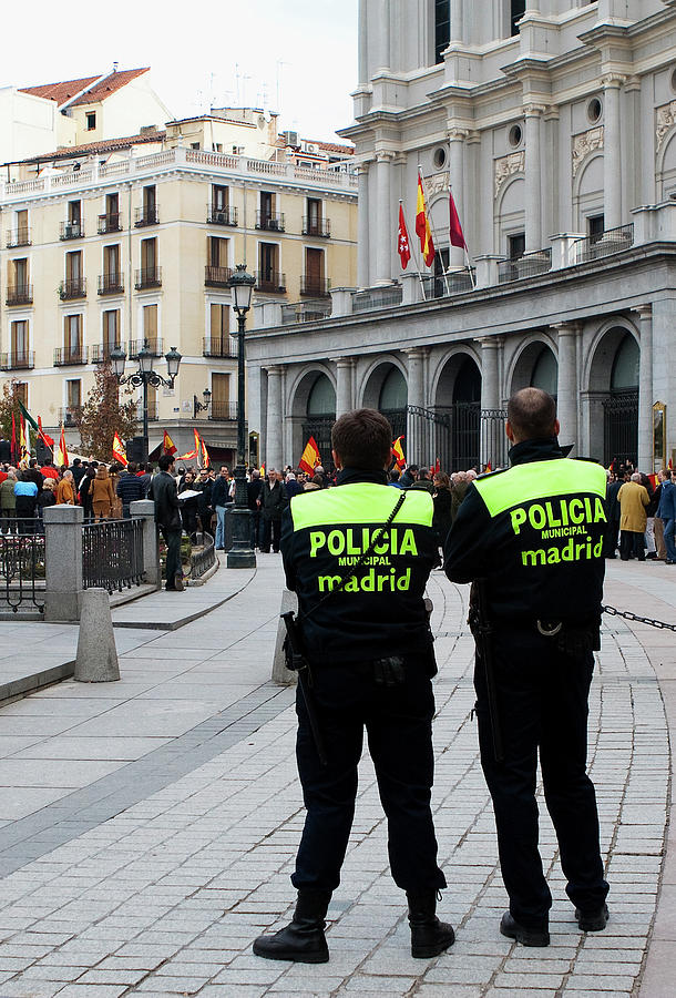 Policia Madrid Photograph by Lorraine Devon Wilke
