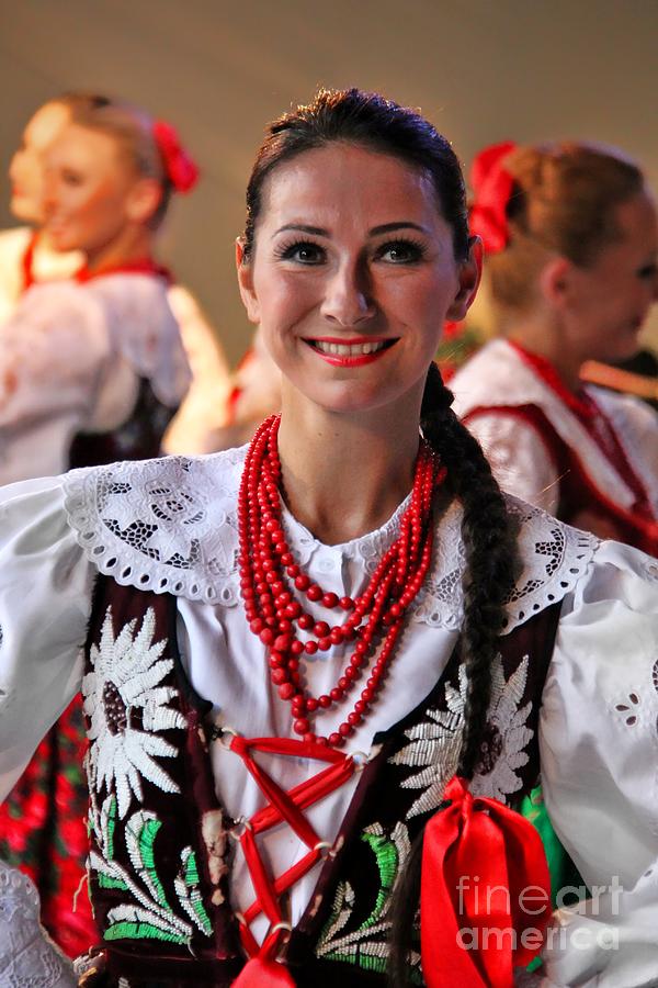 Polish Folk Dancing Girl Photograph