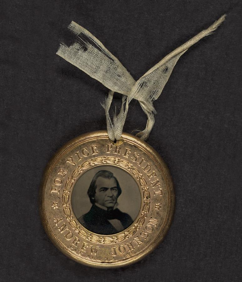 Portrait Photograph - Political Campaign Button For 1864 by Everett
