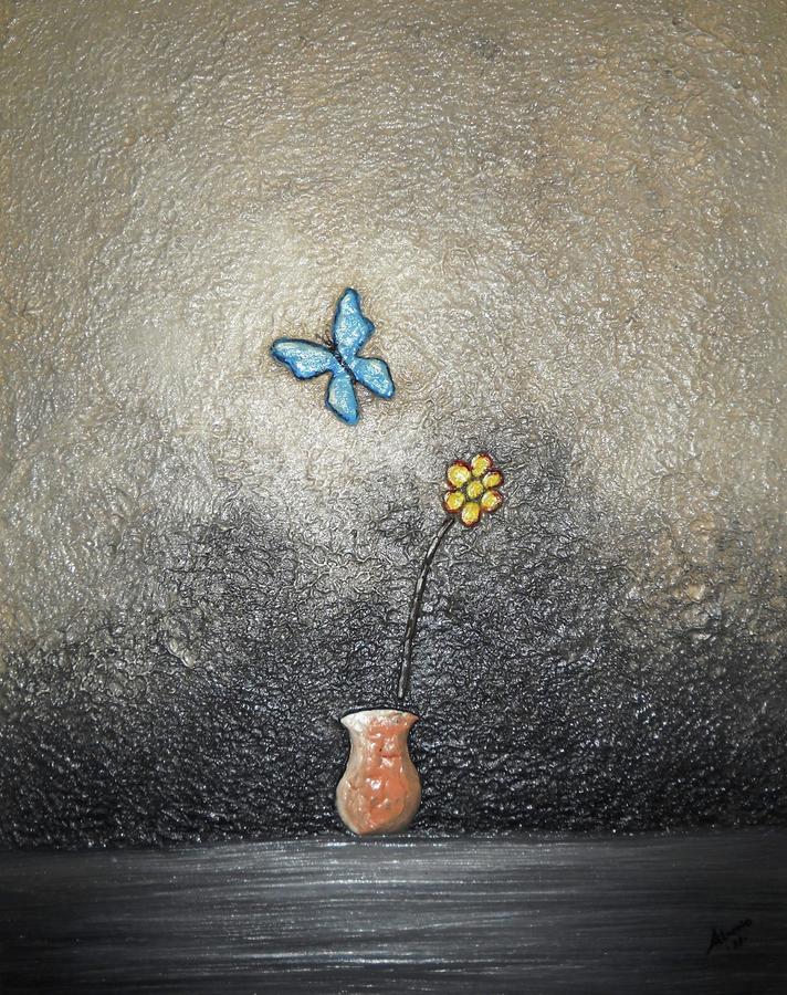 Butterfly Painting - Pollinator  by Edwin Alverio