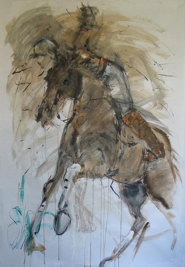 Polo 1 Painting by Elizabeth Parashis