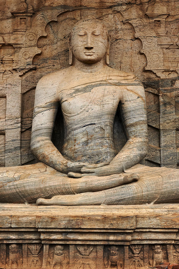 Polonnaruwa, Statue Of Buddha, Sri Lanka Photograph by Andrea Pistolesi