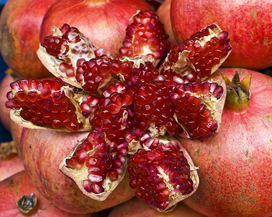 Pomegranate Close-up Photograph by Betty Eich