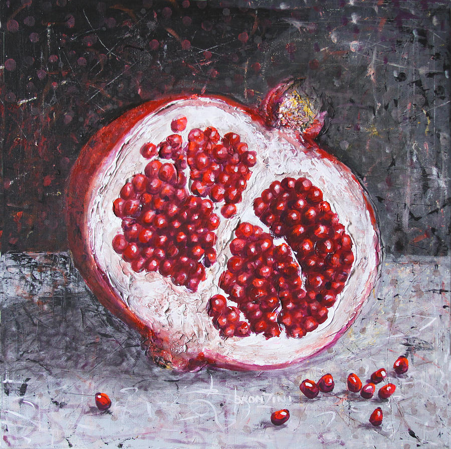 Pomegranate Painting by Lolita Bronzini
