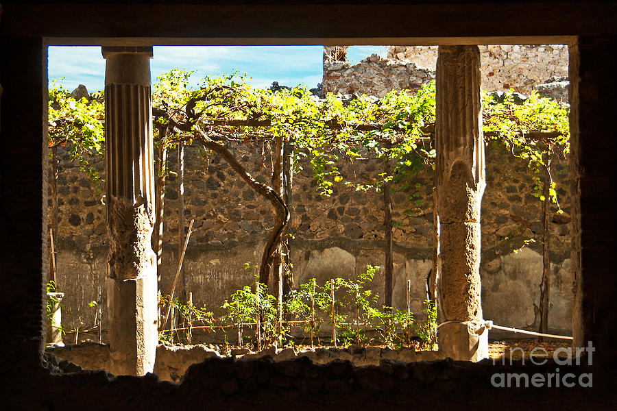 Pompeii Window Photograph by Bob and Nancy Kendrick